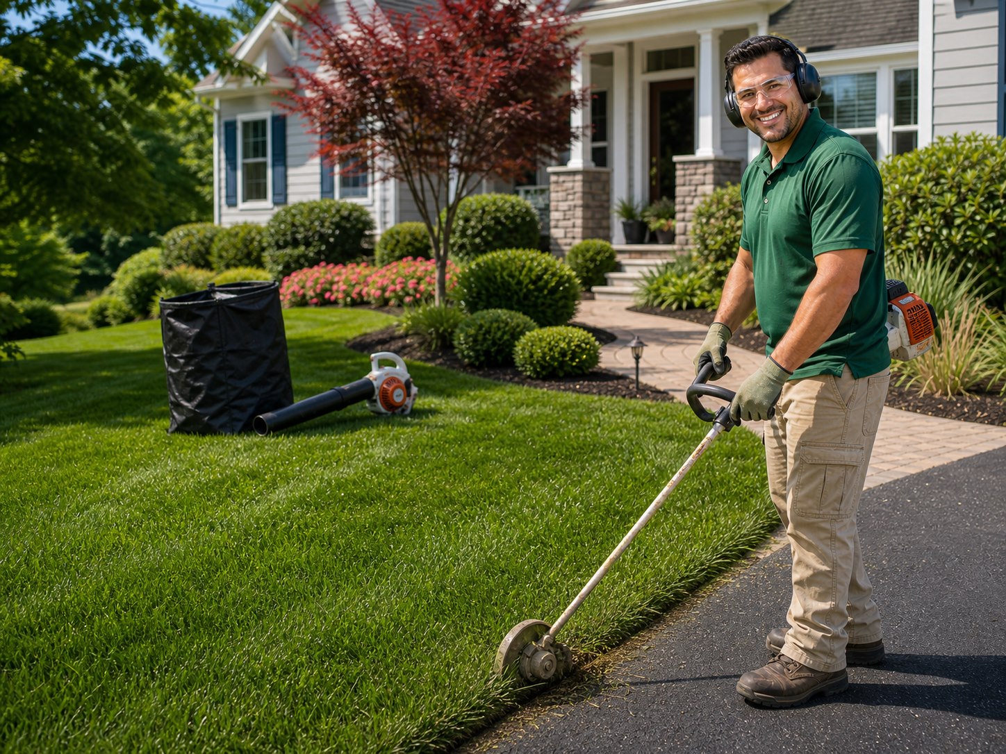 Professional yard maintenance service